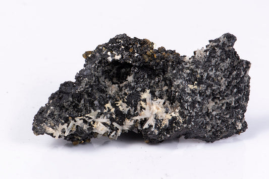 Chalcopyrite galena sphalerite and quartz cluster crystal from Bulgaria 102g