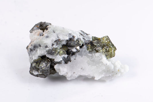 Cleiophane green sphalerite with quartz cluster crystal from Bulgaria 35g