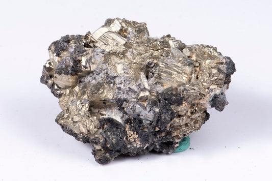 Pyrite with quartz cluster from Bulgaria 435g