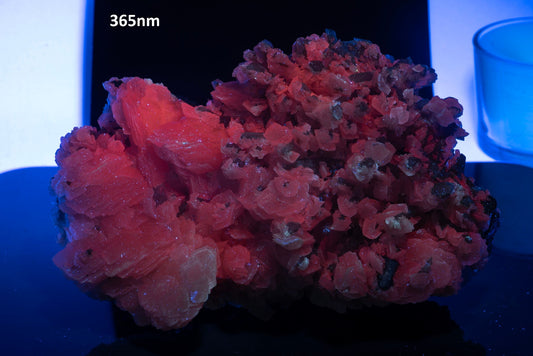 Big quartz cluster with calcite and galena crystals from Bulgaria 2400g