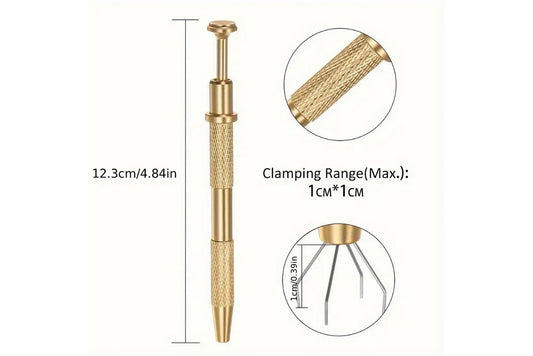 4-Prong Jewelry Pick-Up Tool – Precision Gemstone & Bead Grabber