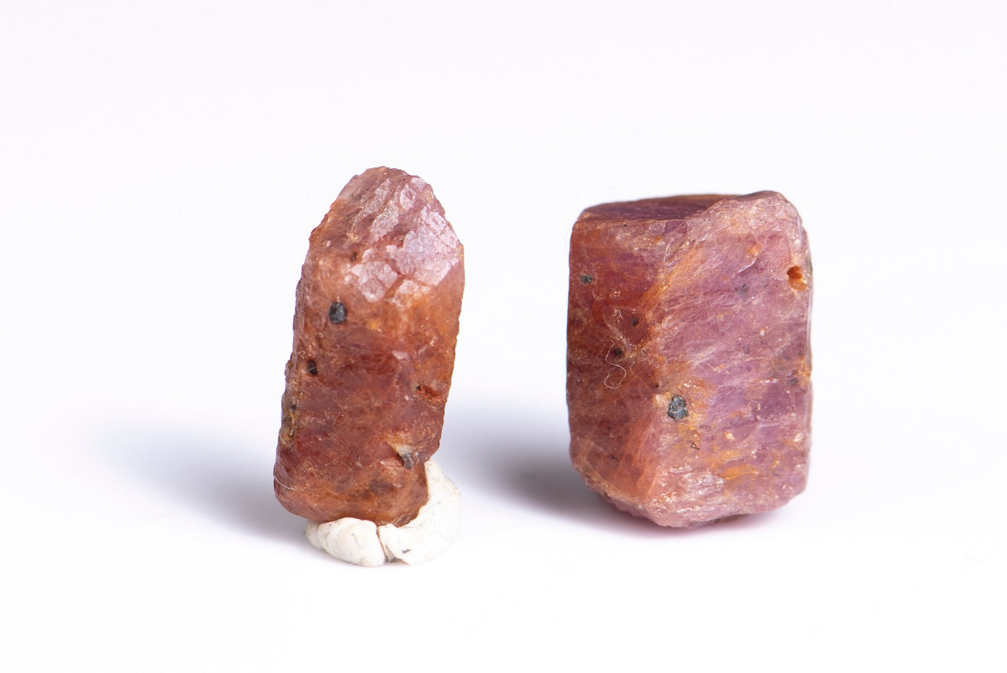 2 pieces Ruby corundum 16.3ct untreated rough crystal