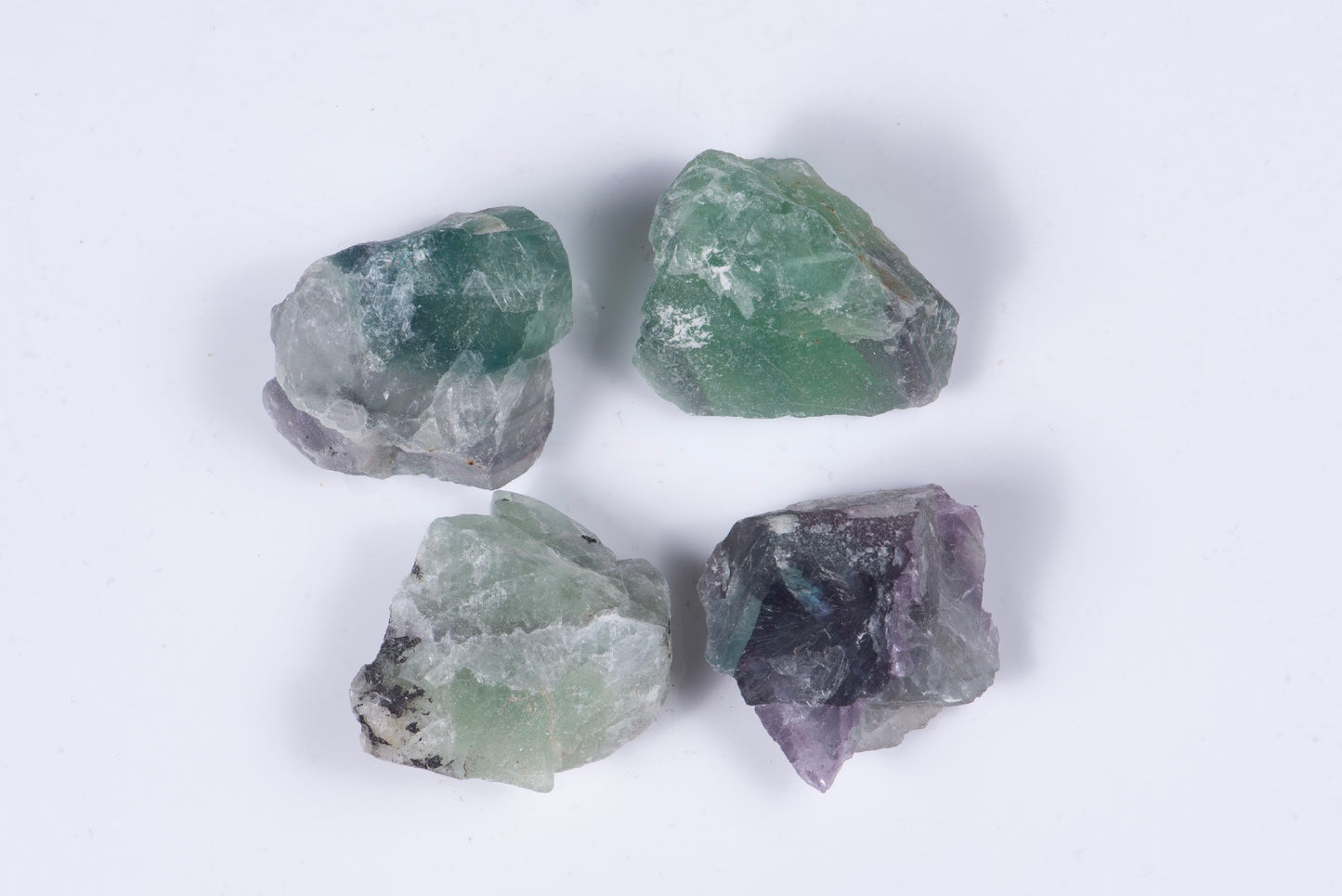 4 pieces green fluorite 127g