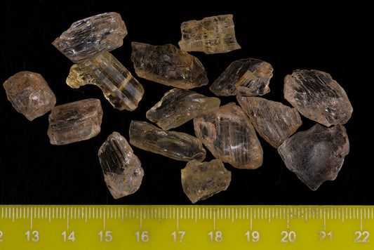 Fluorescent scapolite crystals - quality 1 - price for 3 piece random pick