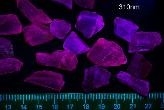 Fluorescent scapolite crystals - quality 2 - price for 1 piece random pick