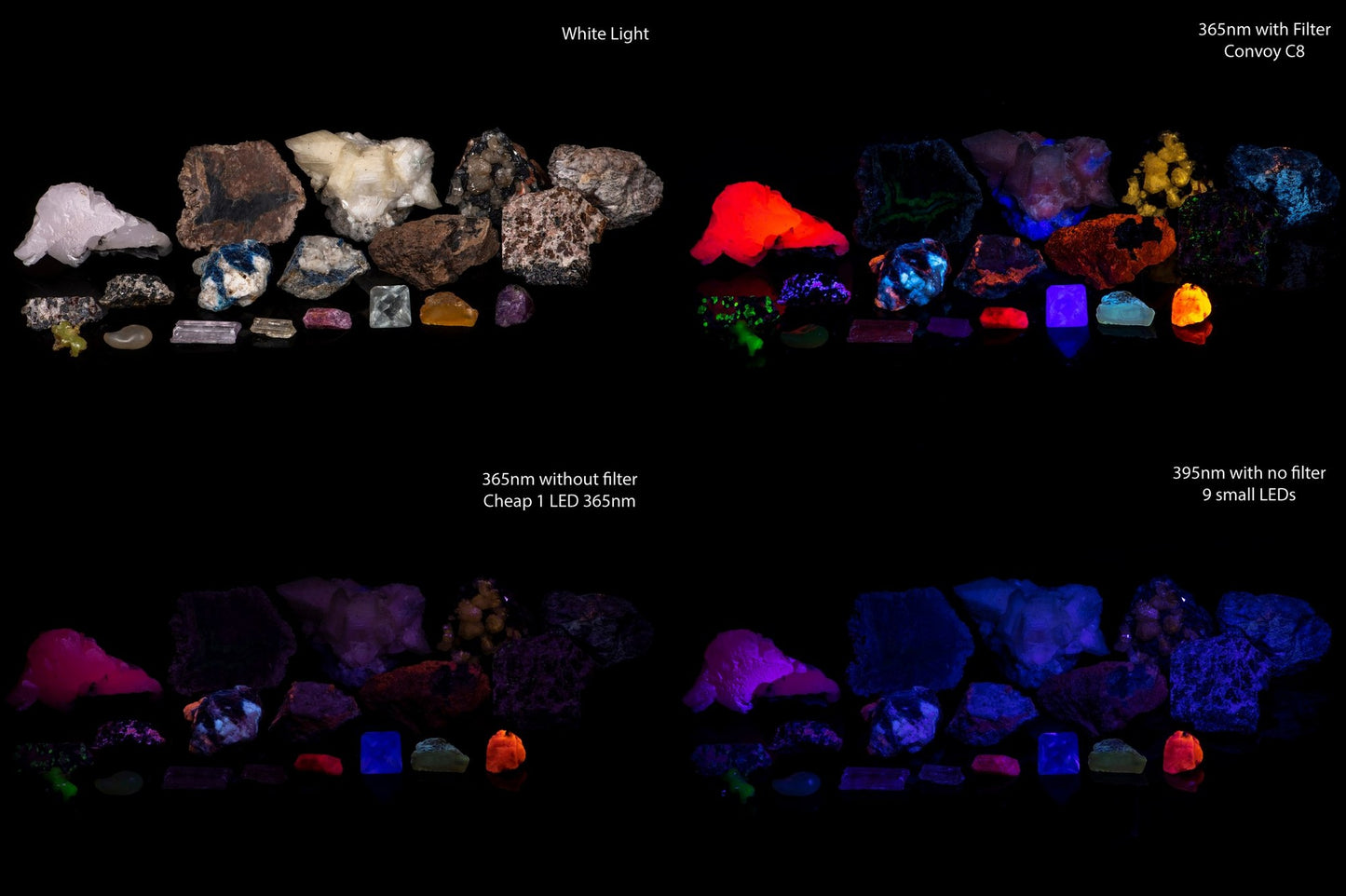 Alonefire SK68 Ultraviolet Flashlight – 365nm (Zoom Lens, 3 Modes, Unfiltered)