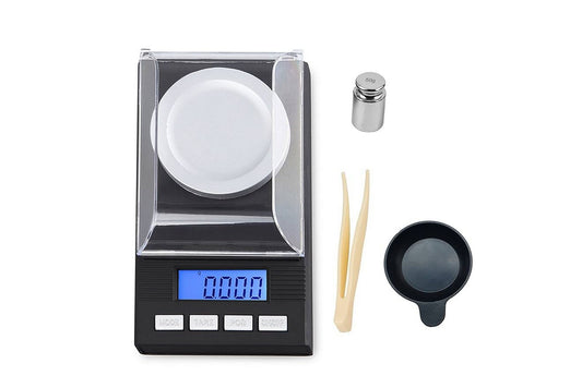 High-Precision Digital Scale – 0.001g to 20g with Tweezers & Calibration Weight