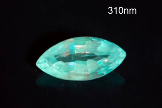 Blue Ceylon sapphire 0.63ct VS fluorescent marquise cut