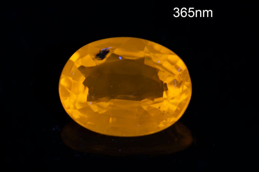 Yellow sapphire 0.36ct oval cut