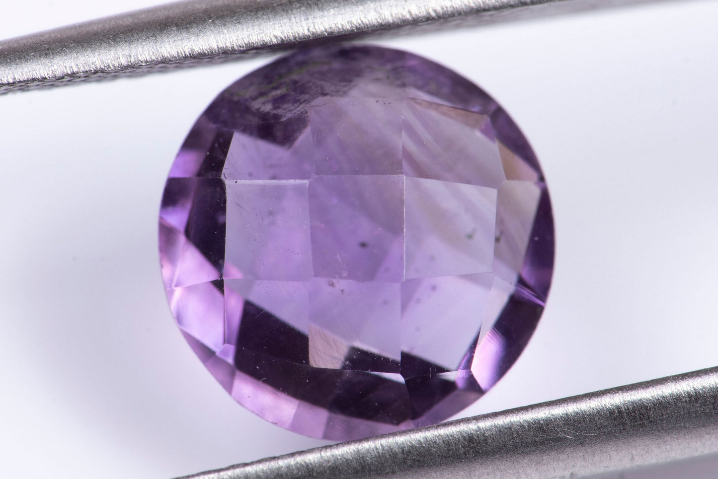 Amethyst 2.29ct 9mm checkers cut