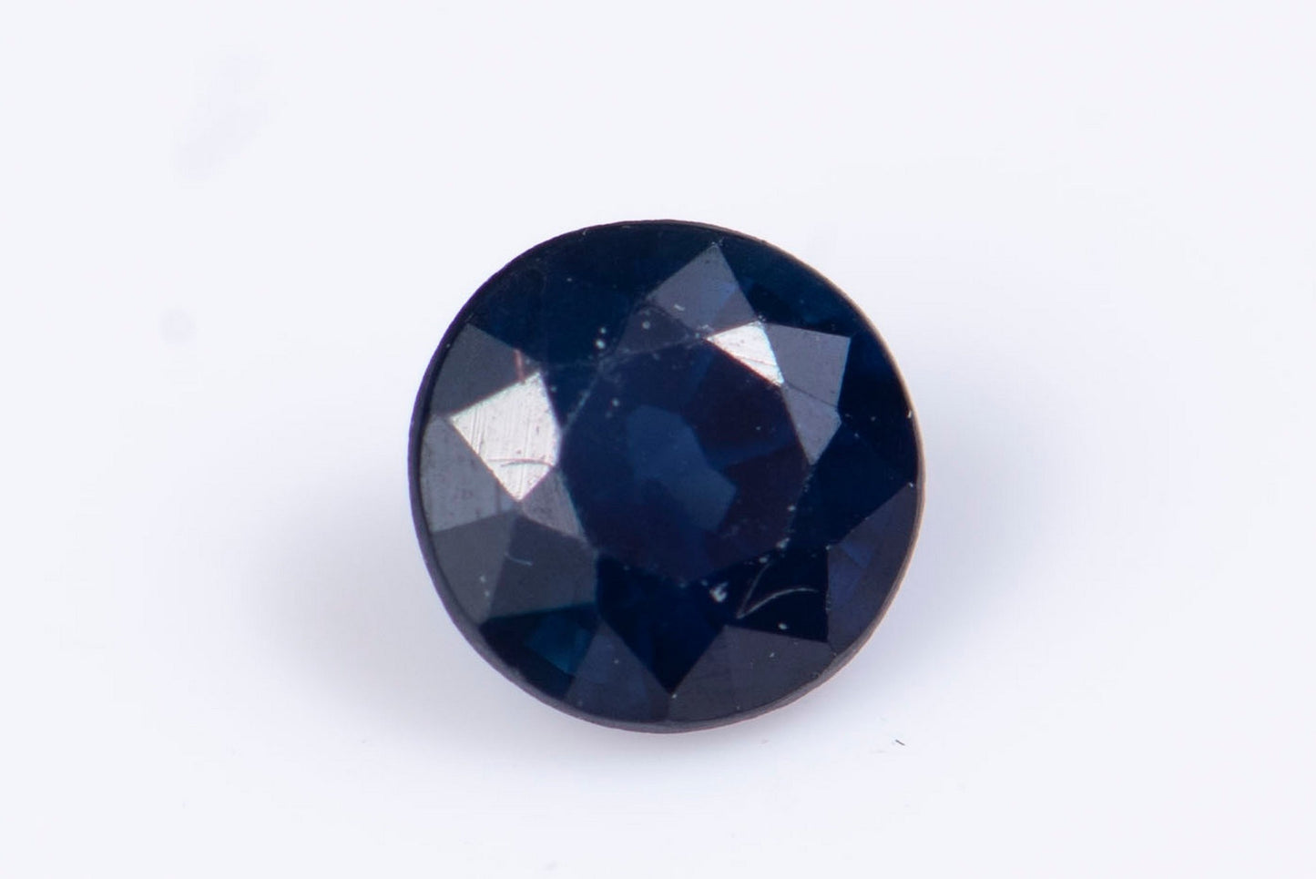Blue sapphire 0.18ct 3.2mm heated round cut