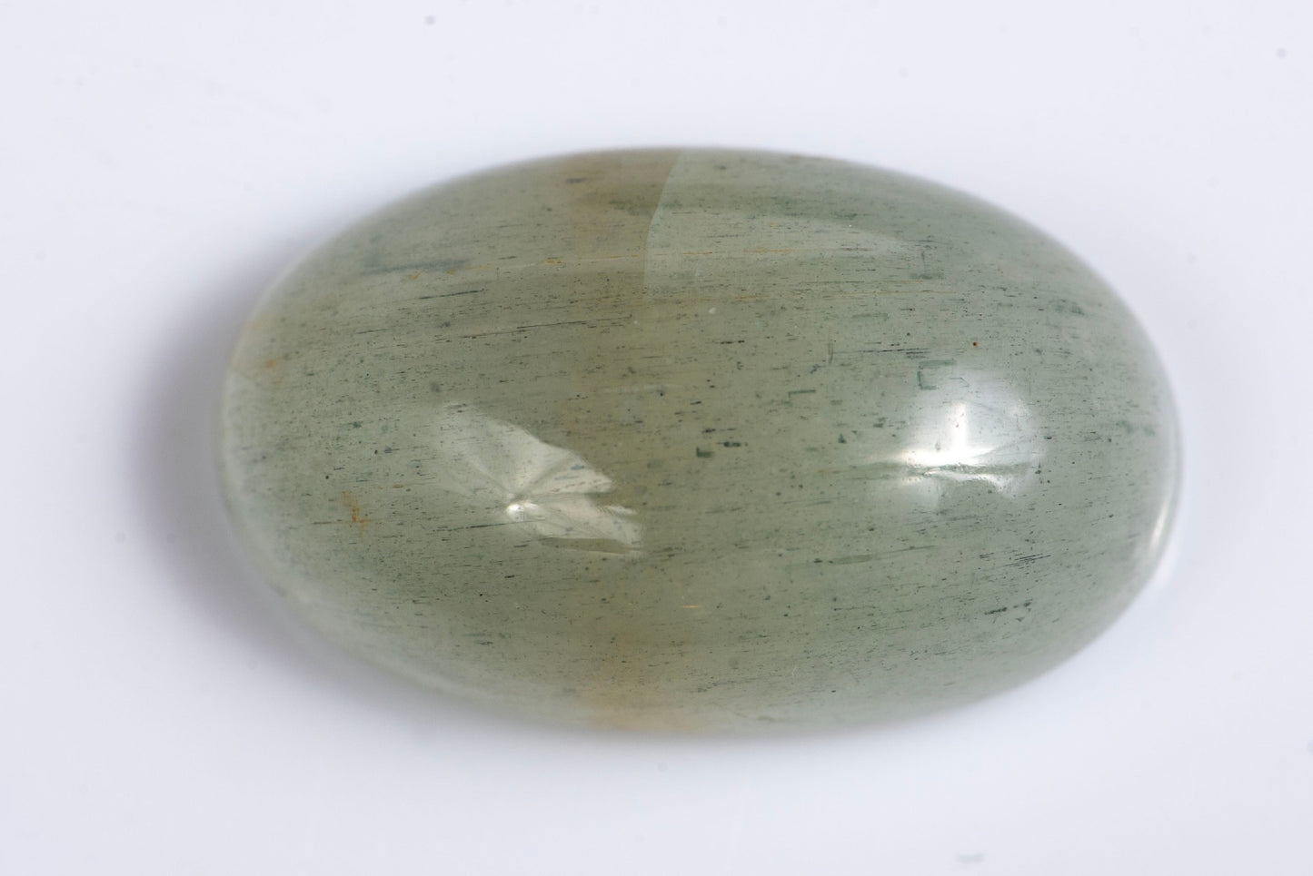 Blueish gren beryl 9.27ct oval cabochon