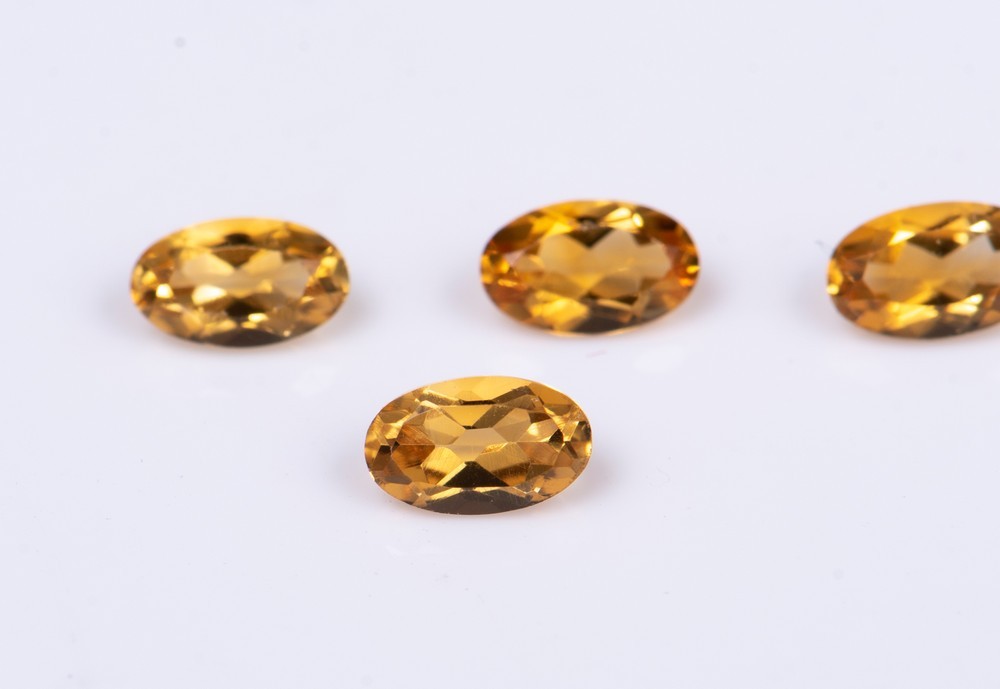 Citrine oval 5x3mm - price for 1 piece