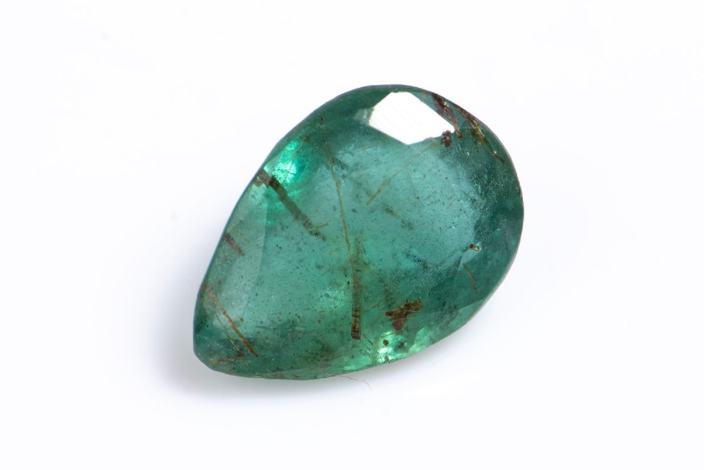 Смарагд 0.81ct, капковидна шлифовка, Замбия