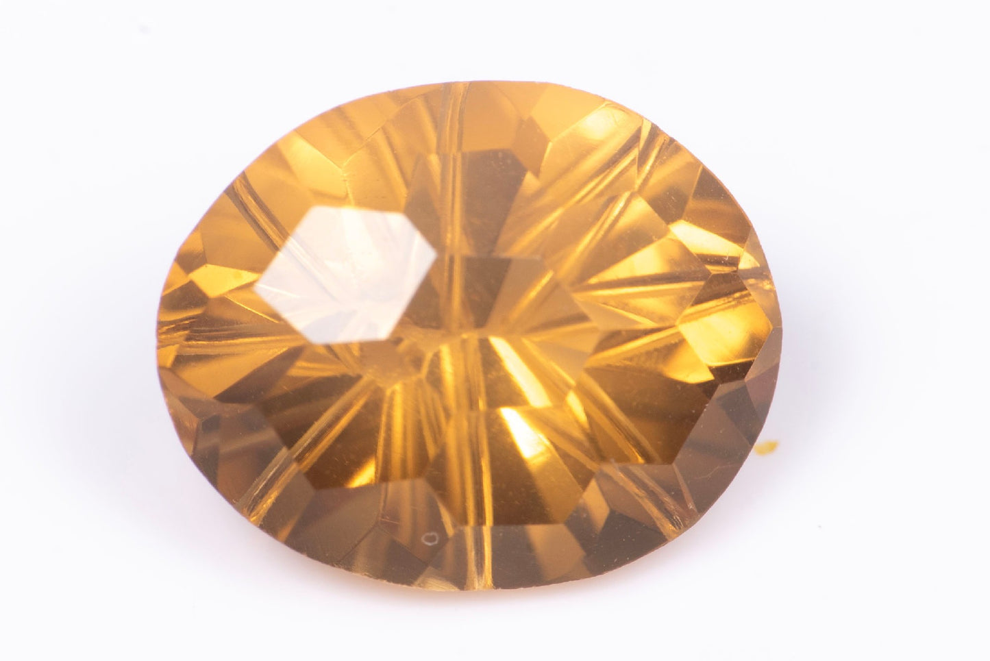 Golden citrine 3.84ct VS fancy oval cut