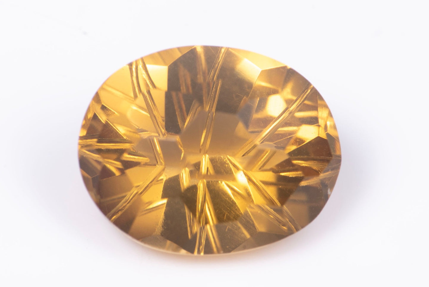 Golden citrine 4.62ct VS fancy oval cut