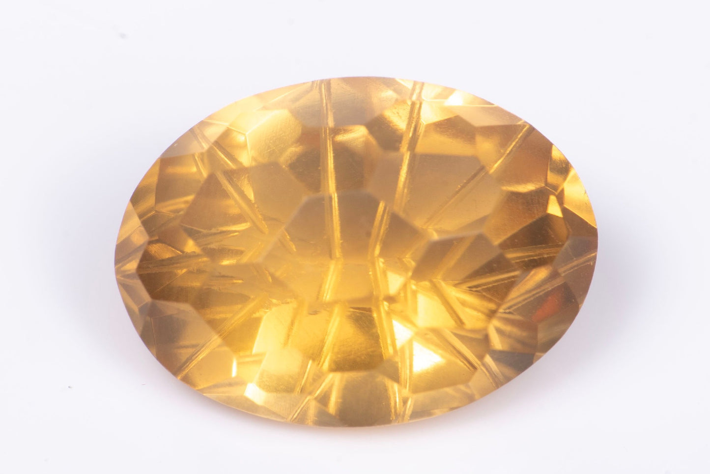 Golden citrine 4.98ct VS fancy oval cut