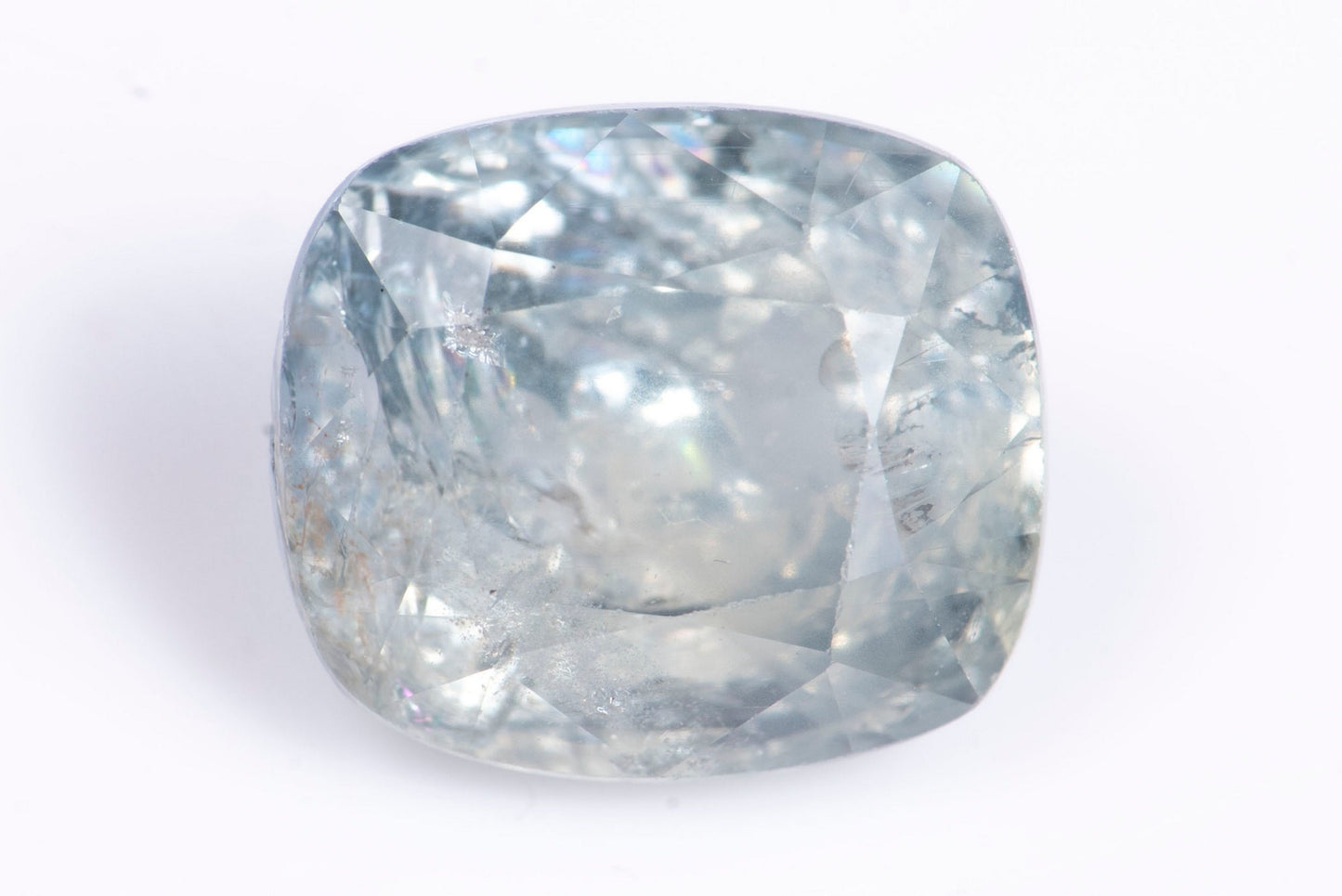 Green sapphire 2.63ct untreated cushion cut
