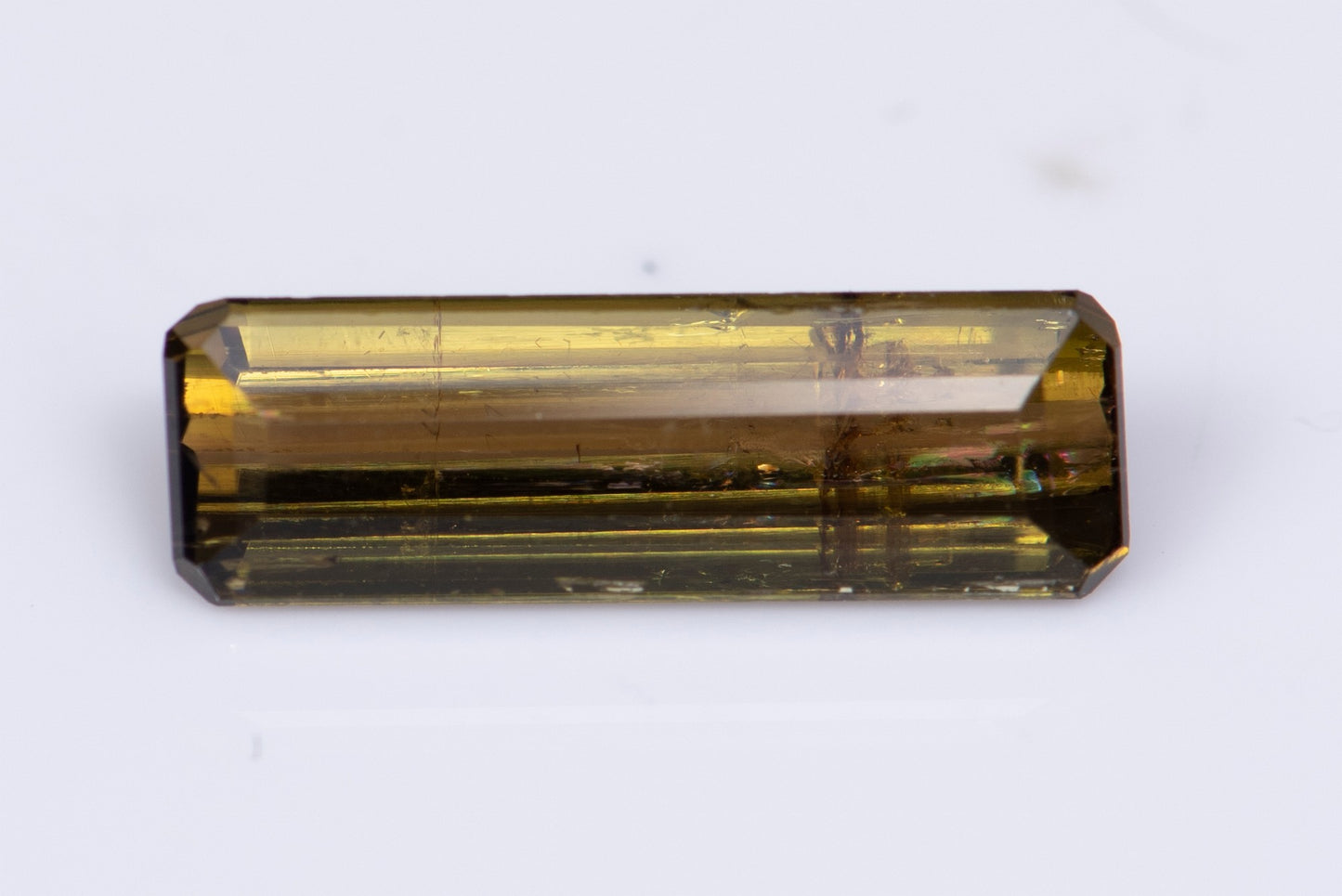 Green tourmaline 2.70ct baguette cut