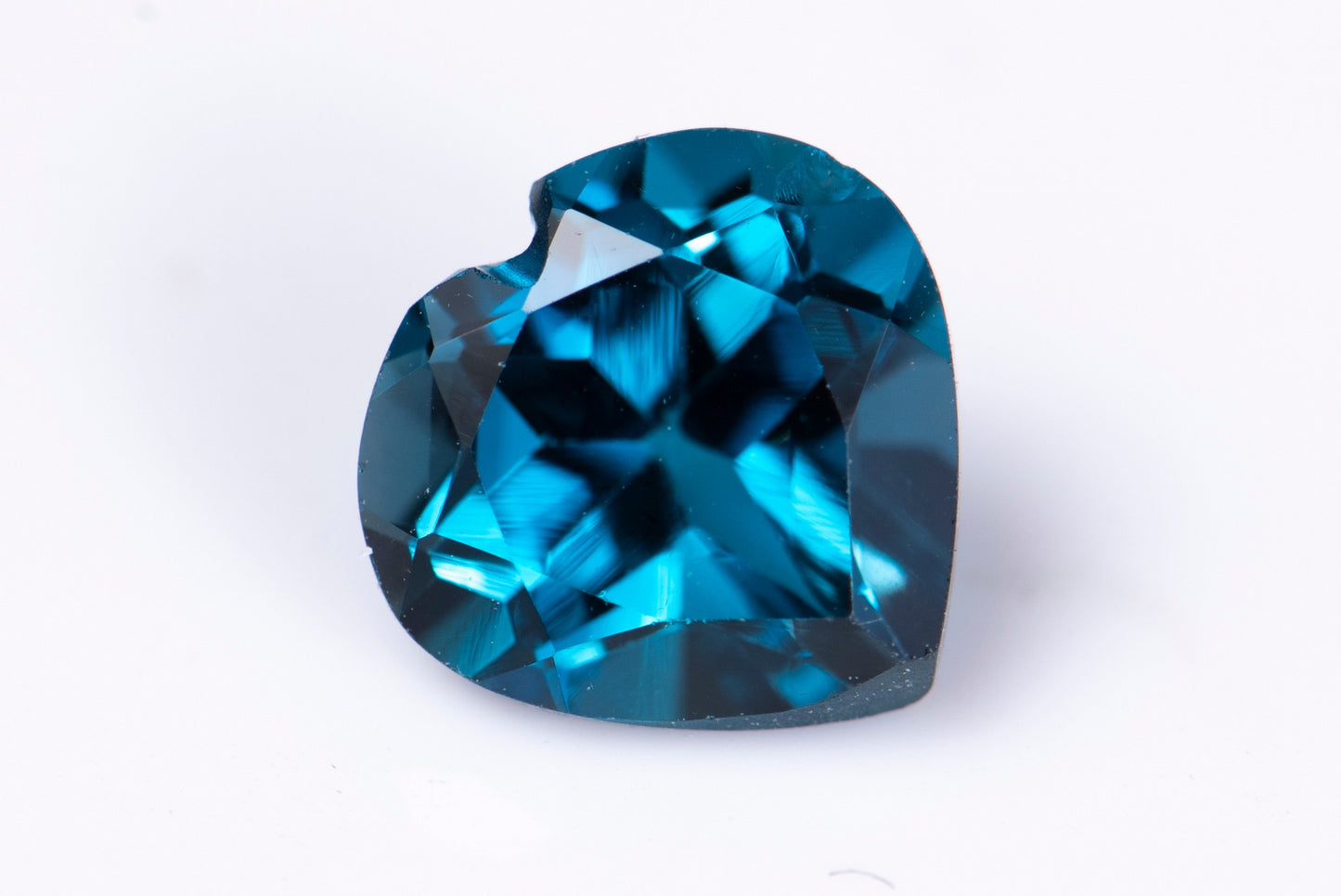 London blue topaz 1.39ct heart cut