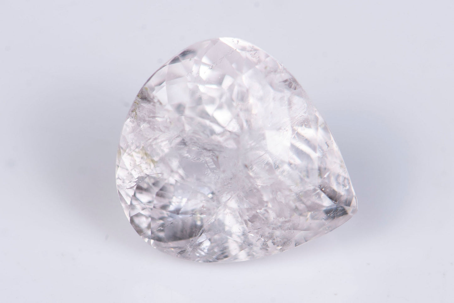 Morganite pink beryl 5.89ct teardrop cut