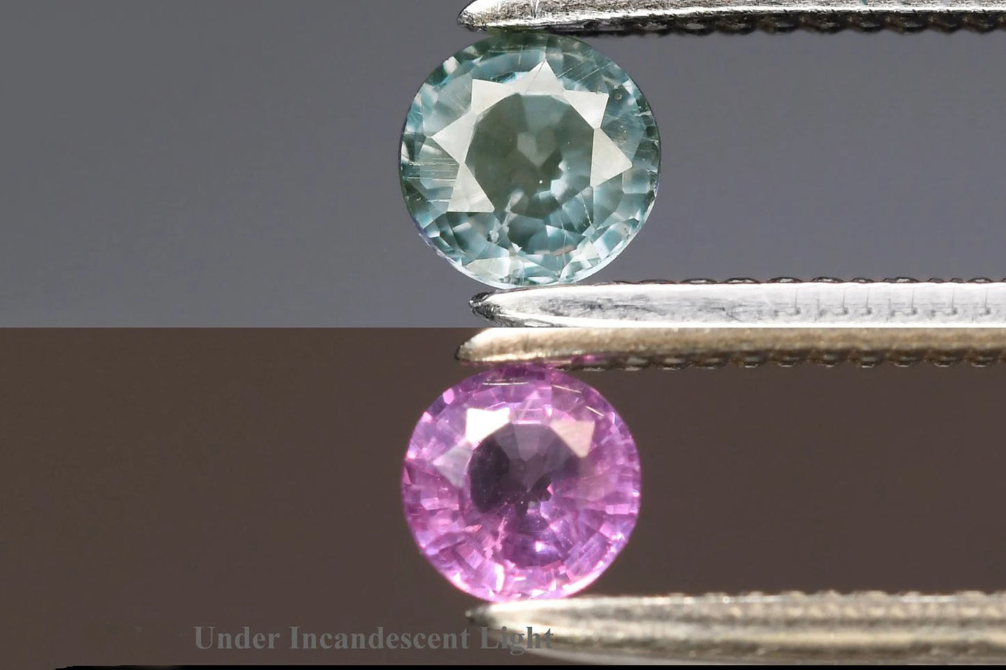 Natural color change garnet 0.15ct 3mm VS round cut loose gemstone