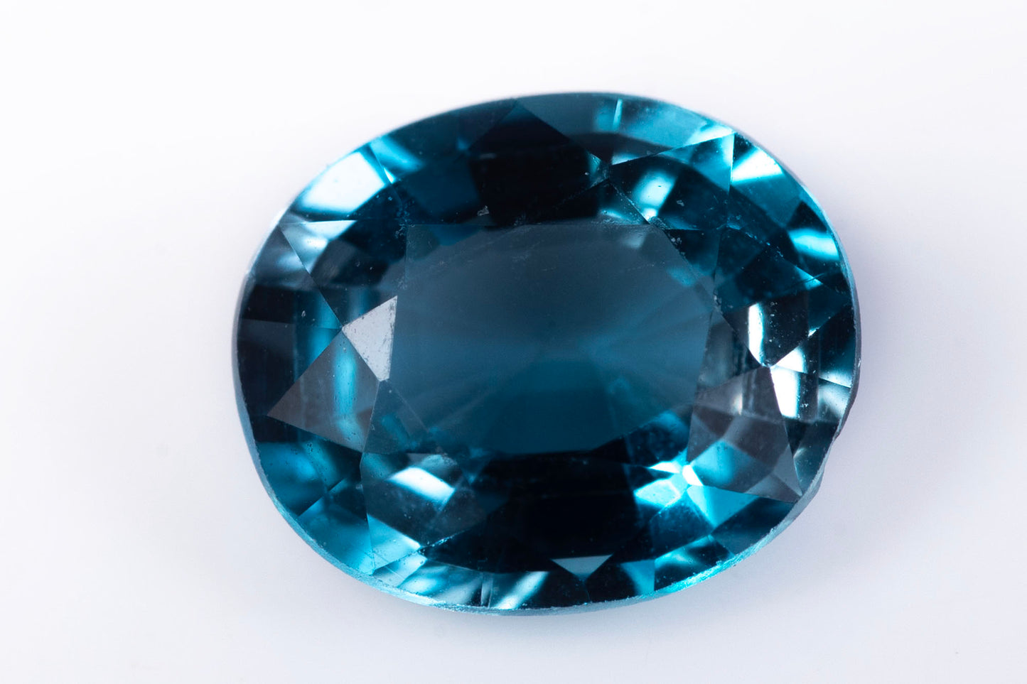 Natural London blue topaz 1.13ct 7x5mm oval cut loose gemstone for jewelry