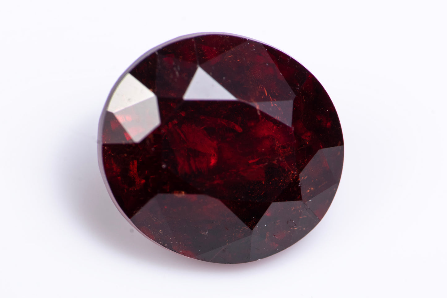 Natural orange spessartine garnet 5.71ct oval cut loose gemstone for jewelry