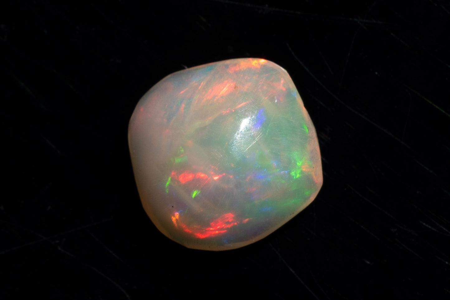 Australian White Opal 0.92ct Cushion Cabochon