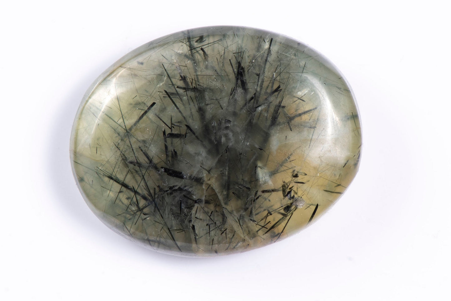 Prehnite 85.6ct oval cabochon