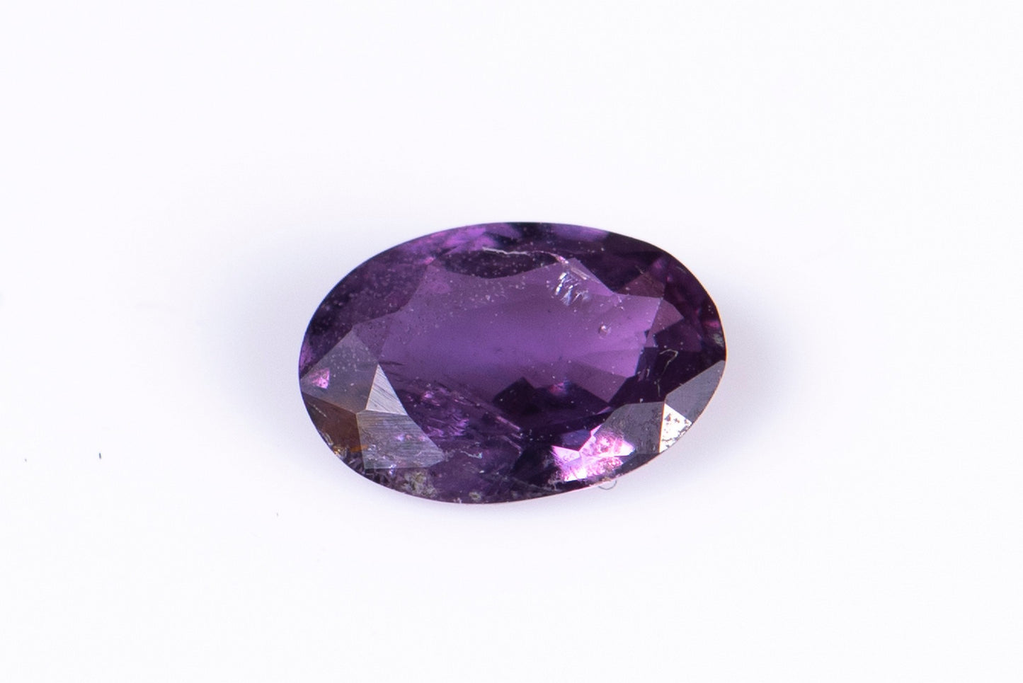 Purple sapphire 0.26ct heated only oval cut
