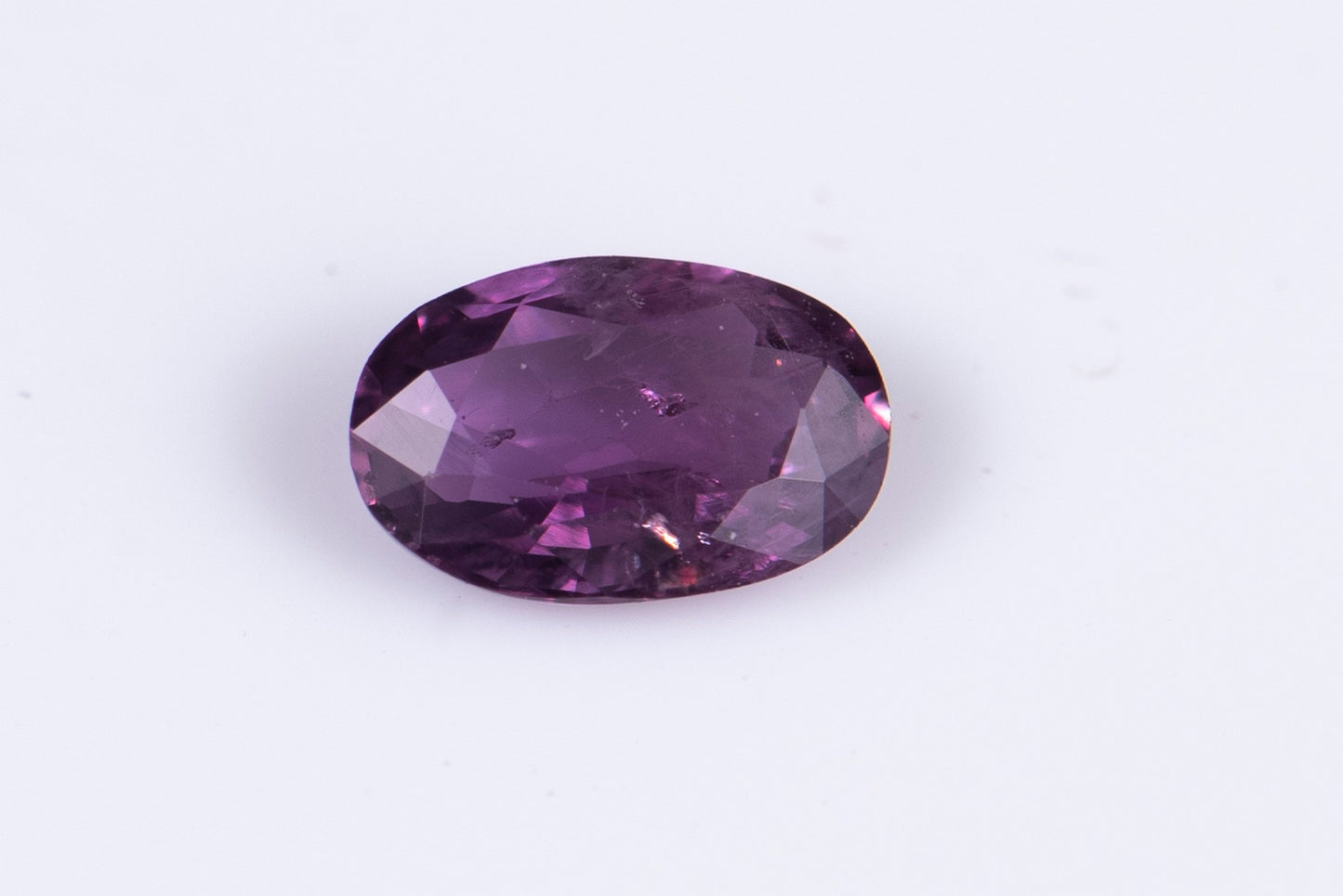 Purple sapphire 0.36ct heated only oval cut