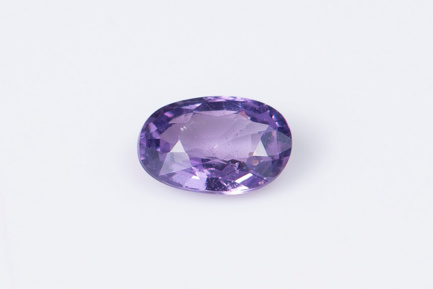 Purple untreated sapphire 0.7ct oval cut