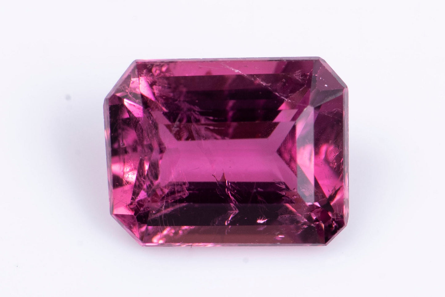 Rubellite pink tourmaline 0.54ct octagon cut