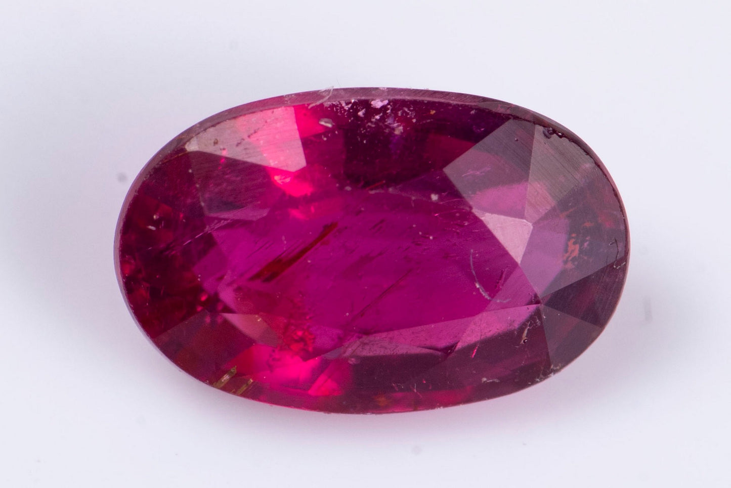 Rubellite pink tourmaline 0.78ct oval cut
