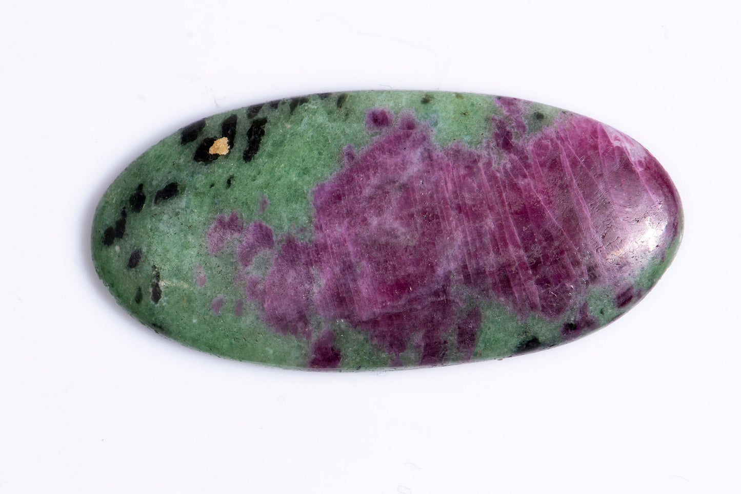 Ruby in zoisite 62.8ct oval cabochon