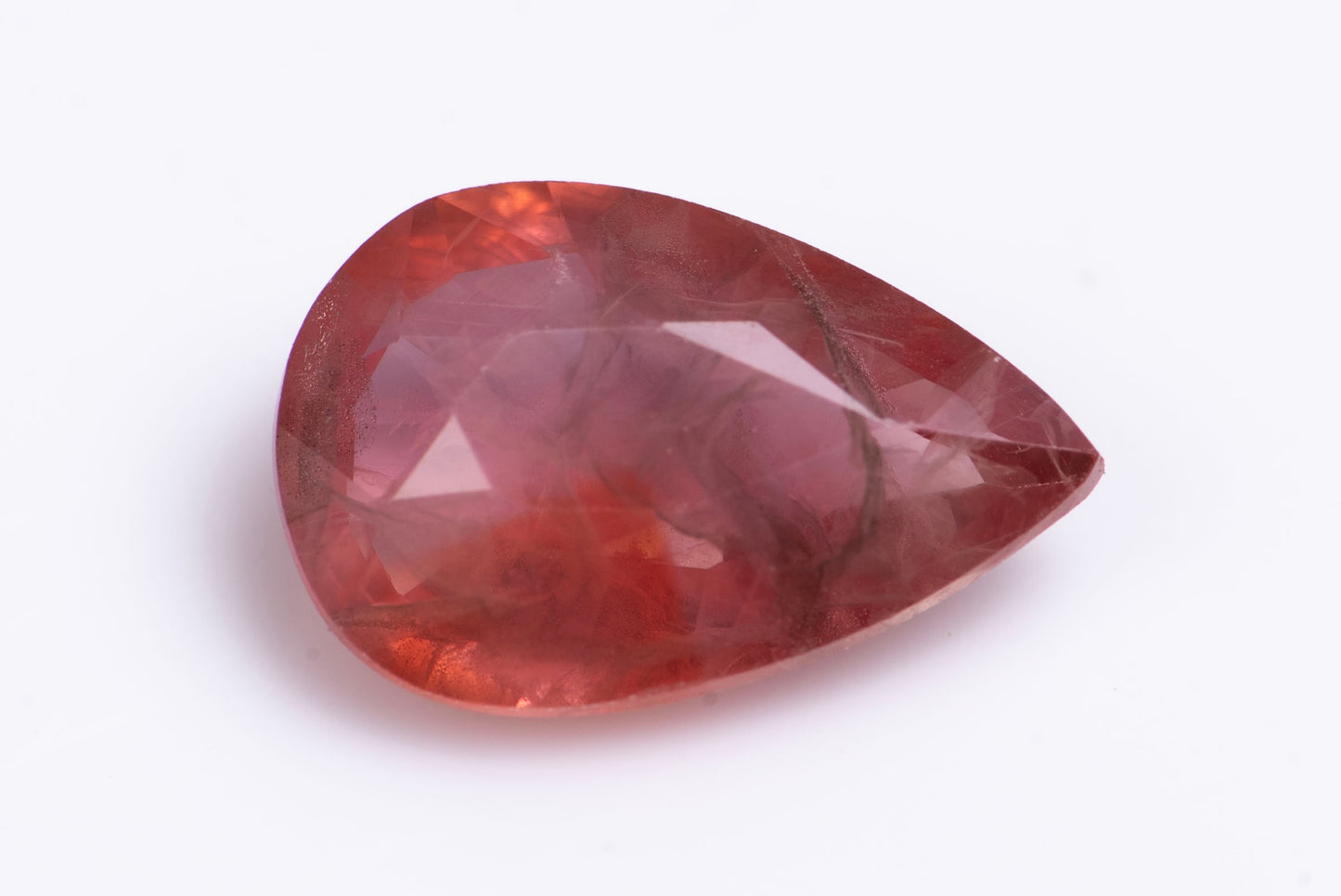 Pink sapphire 1.08ct teardrop cut