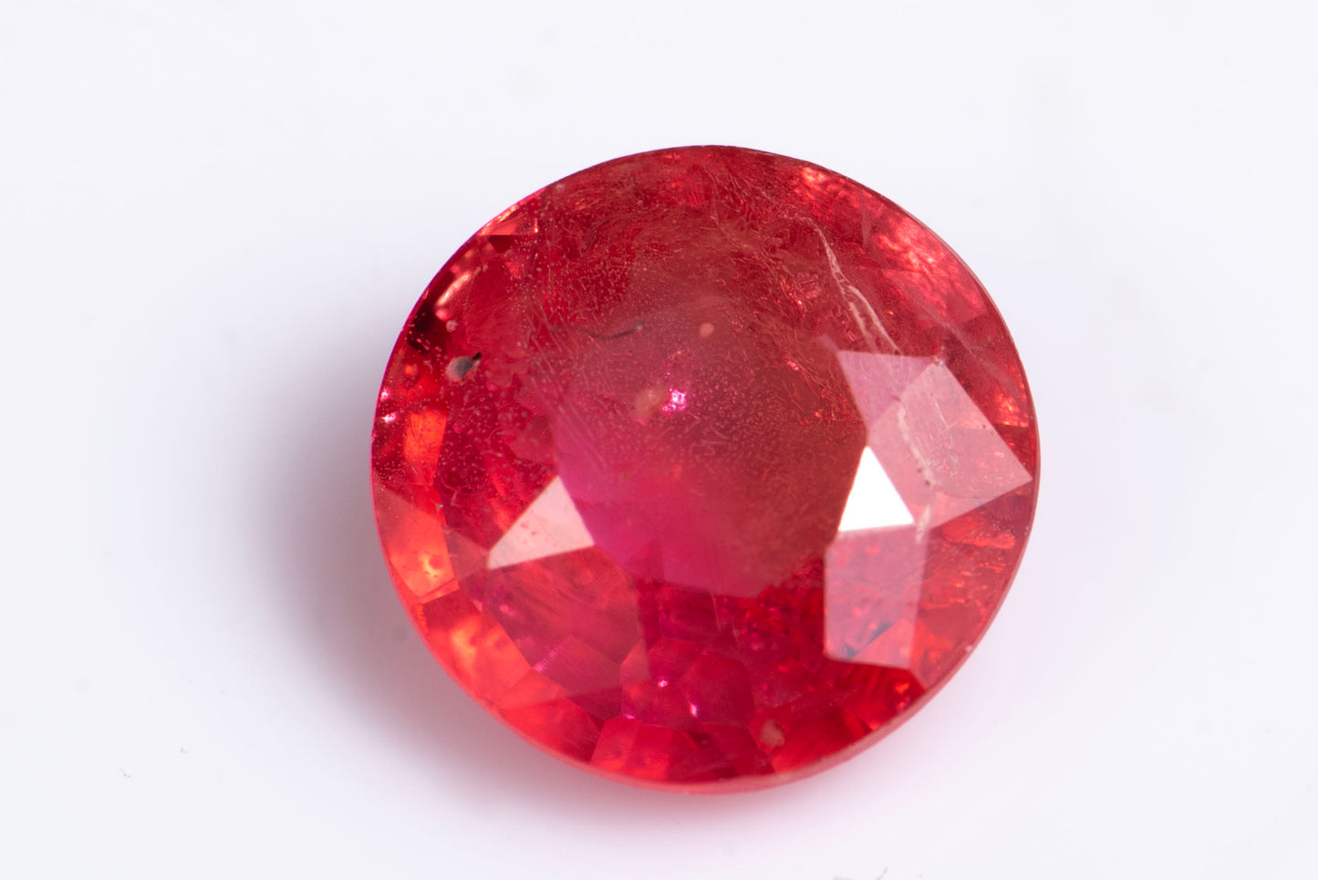 Pink sapphire 0.89ct 6mm round cut