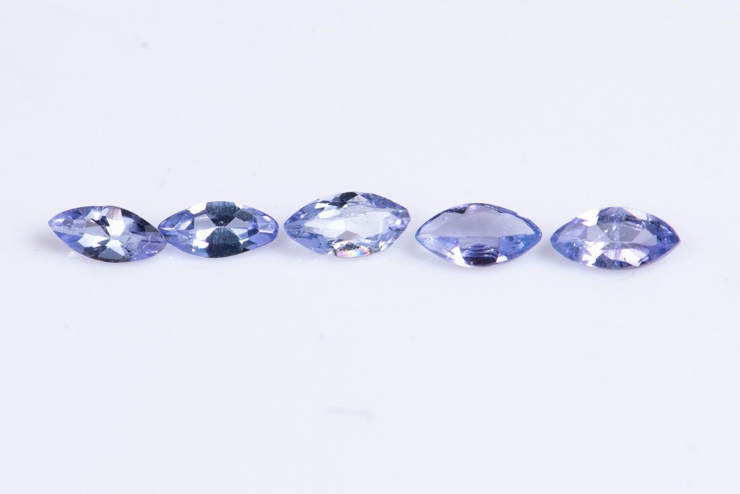 Танзанит 4x2mm маркиз шлифовка - цена за 5 броя