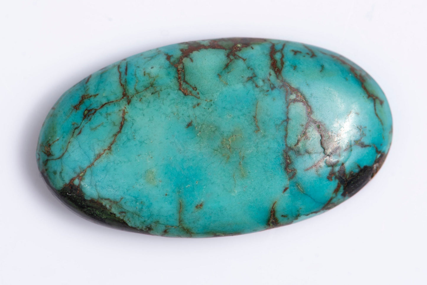Tibetian Turquoise 21.3ct oval cabochon