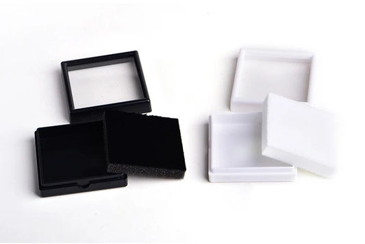 Gemstone Jewelry Display Box 5x5 cm – Black