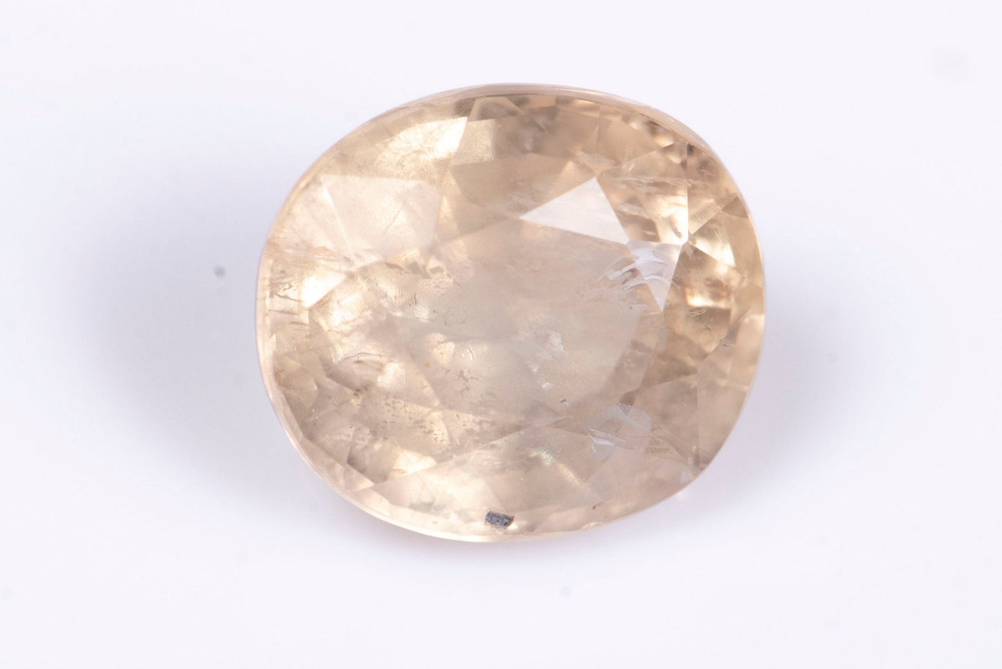 Yellow sapphire 1.12ct heated oval cut