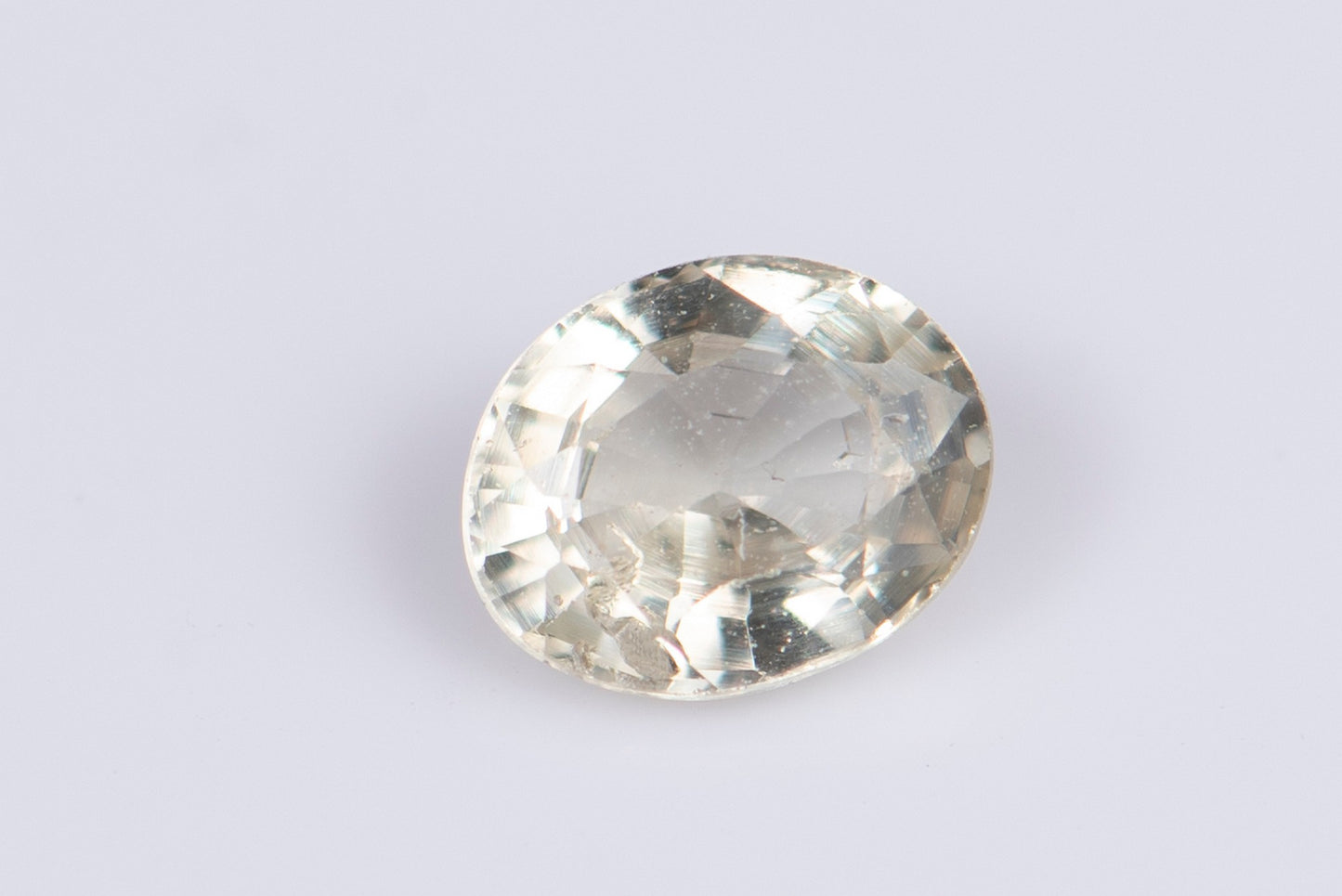 Yellow sapphire untreated 0.45ct oval cut