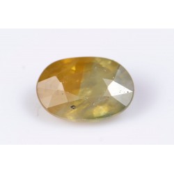 Bi-color party sapphire 0.50ct Australia heated oval cut