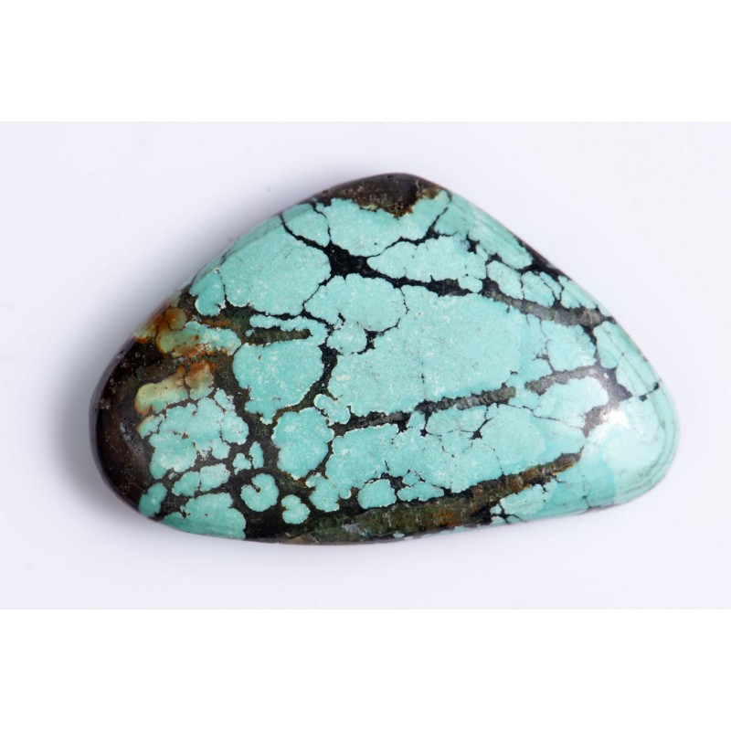 Tibetian Turquoise 40.3ct teardrop cabochon