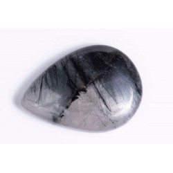 Tourmaline quartz 38.2ct teardrop cabochon