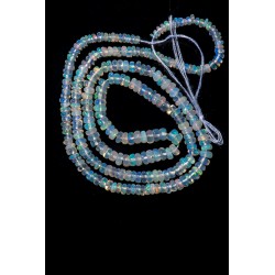 Ethiopian opal beads string 26.6ct 40cm drilled beads