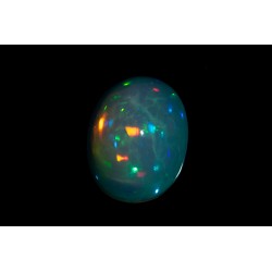 Ethiopian opal 2.50ct oval cabochon play of color