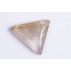 Rutile quartz 7.30ct triangle cabochon
