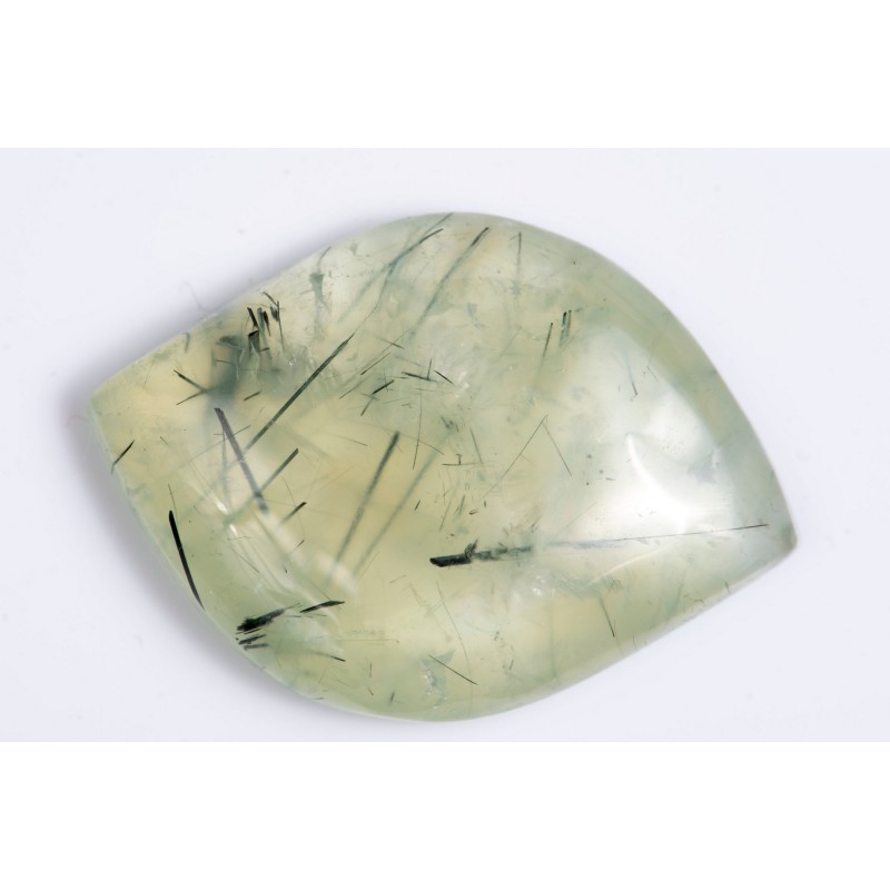 Prehnite 60.2ct marquise cabochon